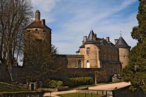 Castle Chatelux Yonne on a sunny day