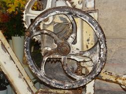 Antique Lifting Crane Gear