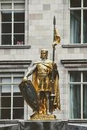 golden London Statue Sculpture