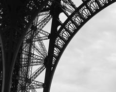 Eiffel Tower structure in Paris France