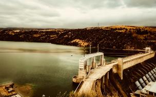 Dam Architecture Panorama