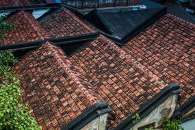 wave tiled roofs