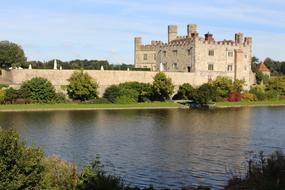 castle on the river bank