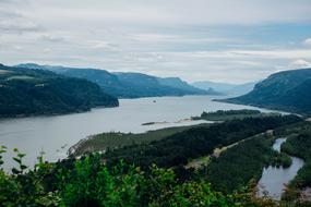 landscape near the river in colombia