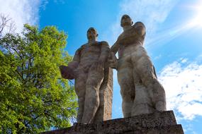 Sculpture Historically in the park of berlin