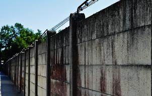 barbed wire fence near the concentration camp