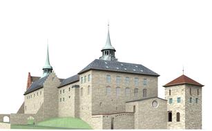 fortress akershus architecture as a 3d model
