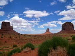 Indian Monument Valley at summer