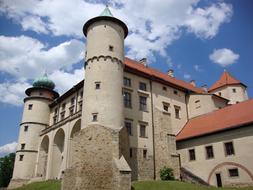 Castle The Nowy Wisnicz in Poland