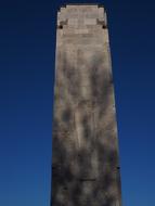 shadow on the war memorial in New Ulm