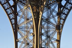 steel structures of the famous Eiffel Tower