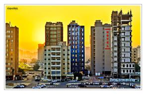 Salmiyah towers at Afternoon Light