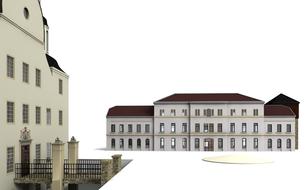 castle architecture building render