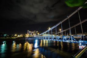 Night Bridge Water City