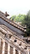 roof of chinese historic building