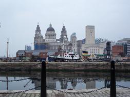 Liverpool England Port cityscape