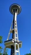 Seattle Skyneedle Blue Sky