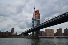 New York urban City Brooklyn Bridge