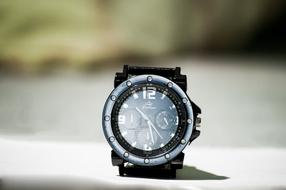 wrist watch in blurred background