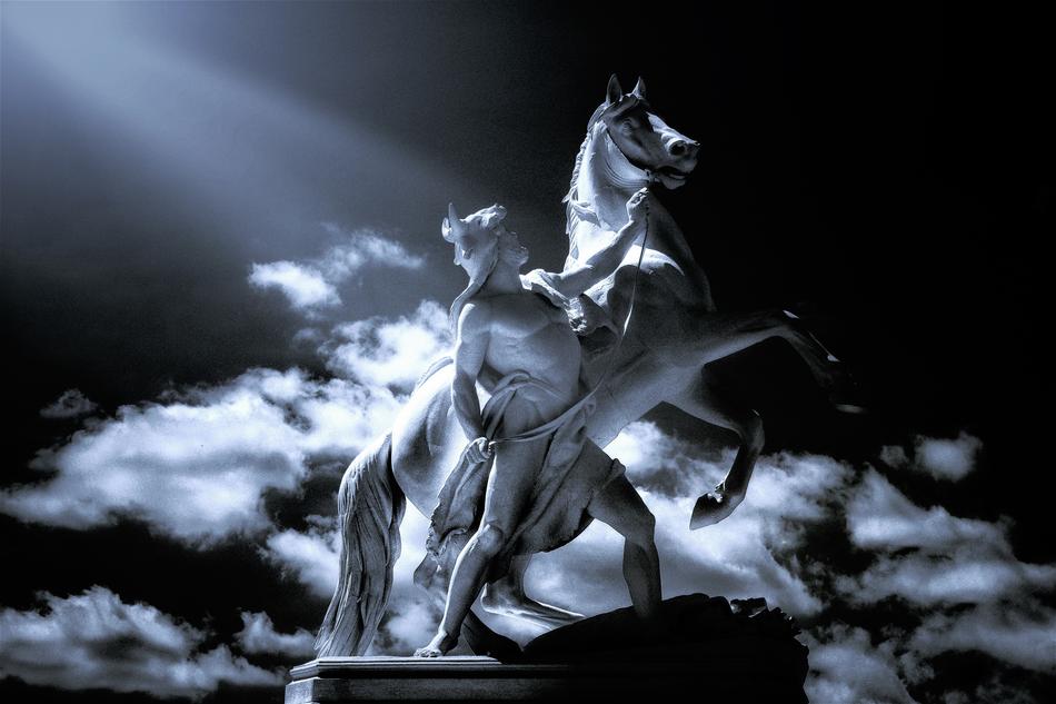Monument Horse sunrise
