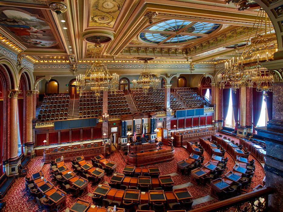 Beautiful State Capitol in Des Moines