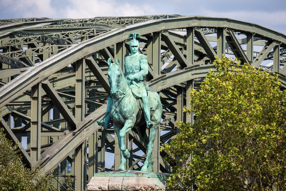 wonderful Statue Equestrian Bridge, cologne