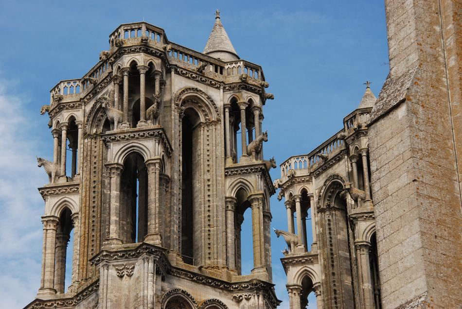 Beautiful cathedral in Laon, France