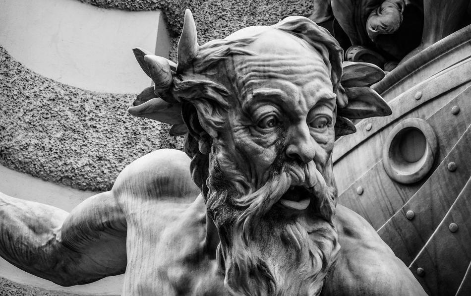 Art Sculpture in Monochrome