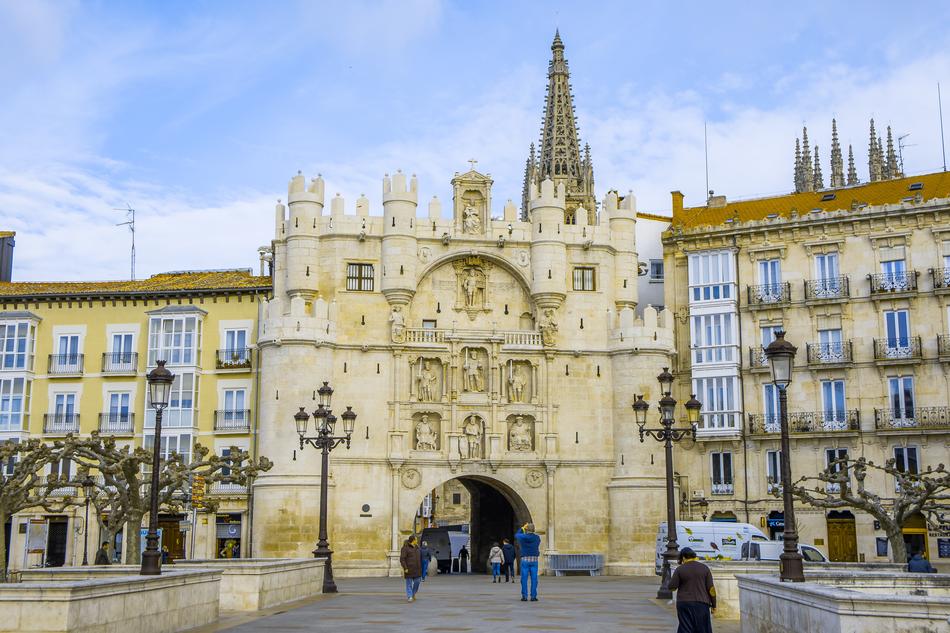medieval arch in Burgos, Spain