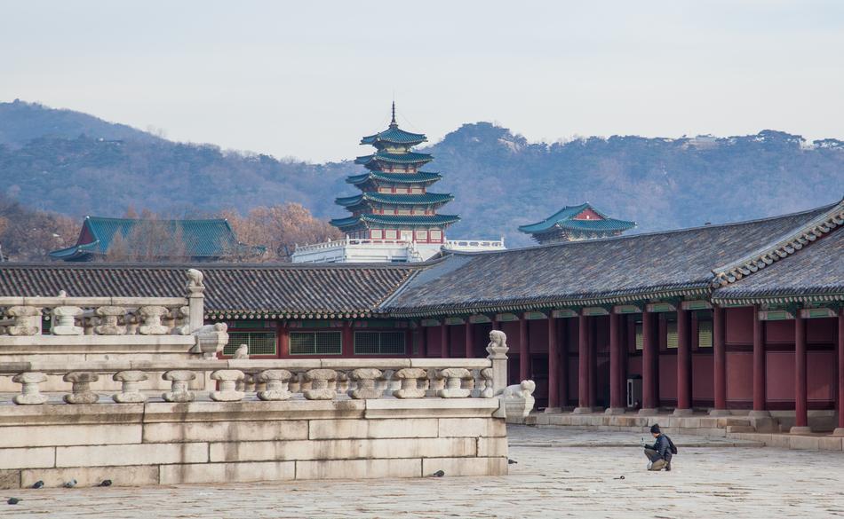 famous South Korea Palace Traditional