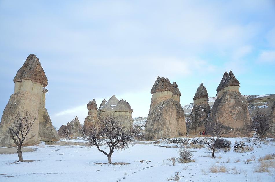 snow in cappadocia