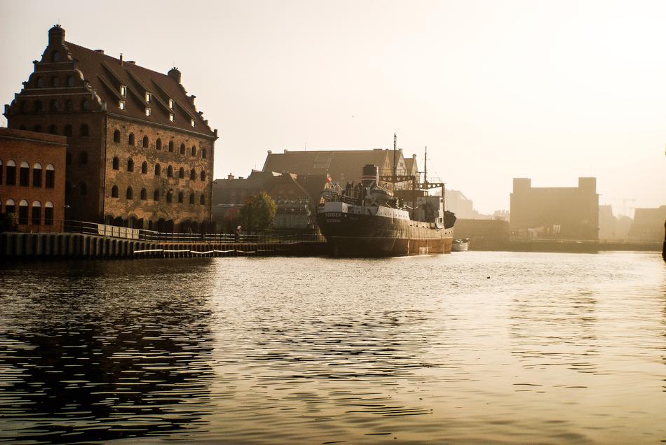 historic architecture near water in western pomerania