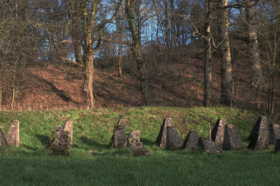 world war line of defense among the landscape