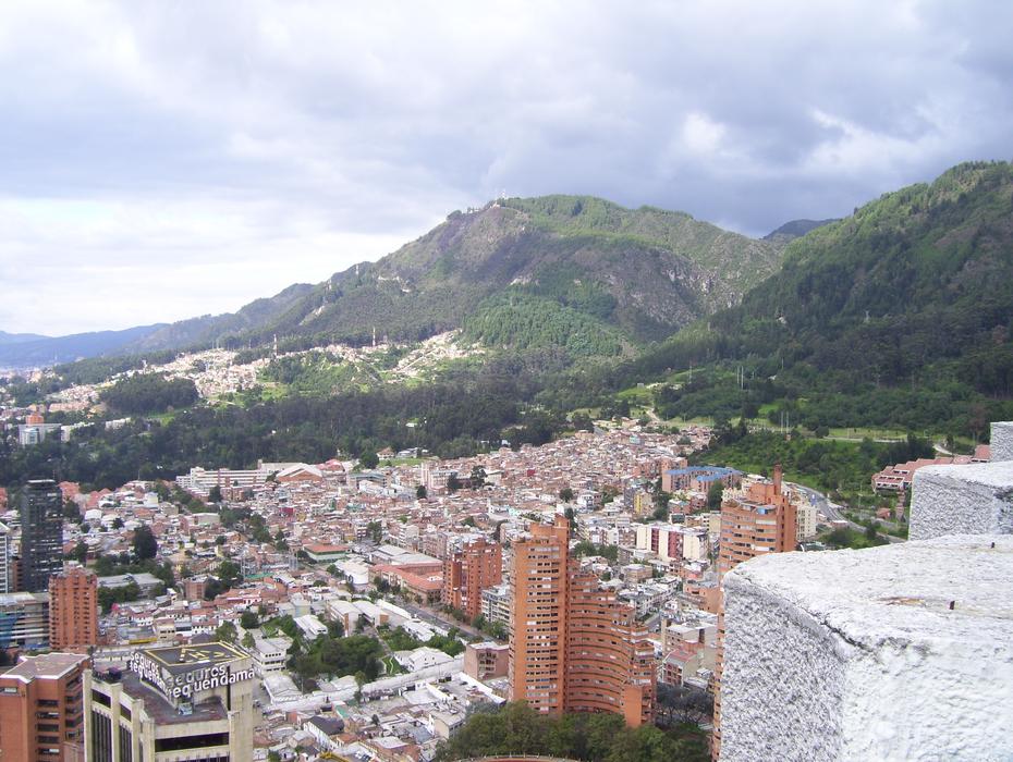 Bogota city and Mountain