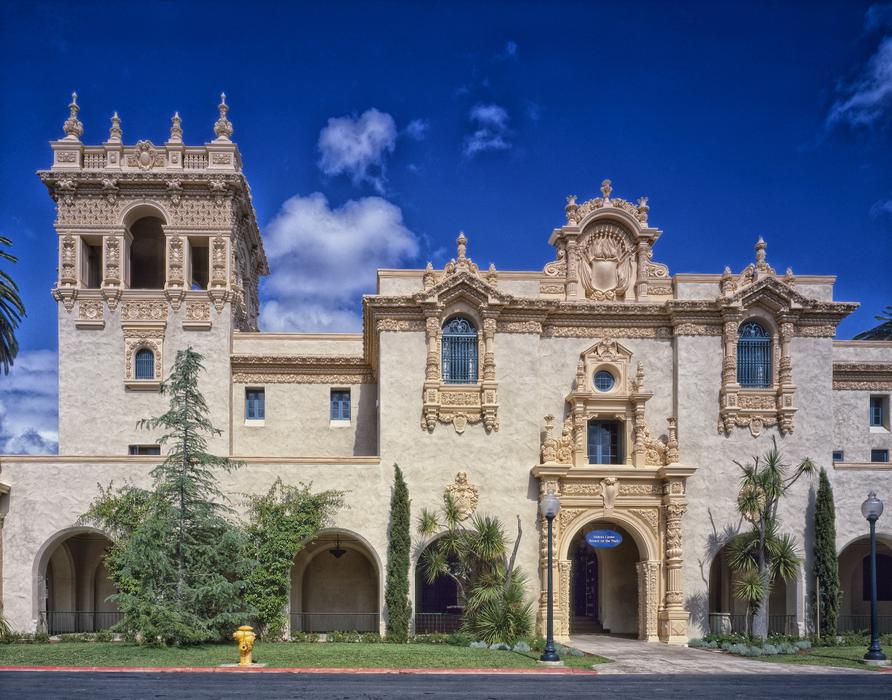 palace building against the sky in san diego