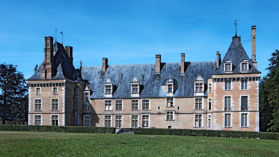 famous Saint-Amand Castle In Puisaye