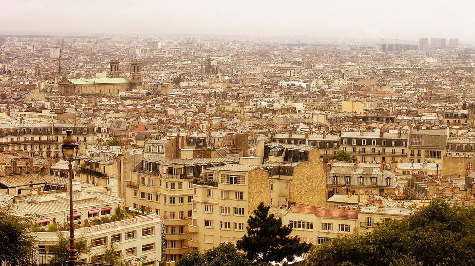 Paris City roofs