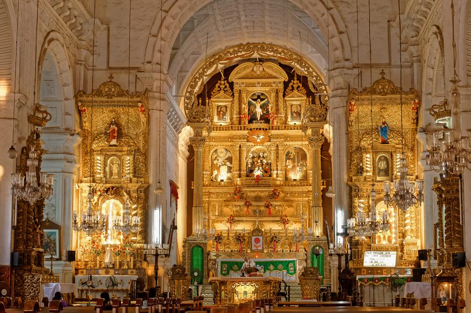 altar with icons in the church