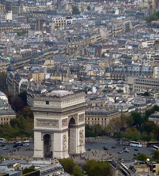 Arc Triomphe Paris city