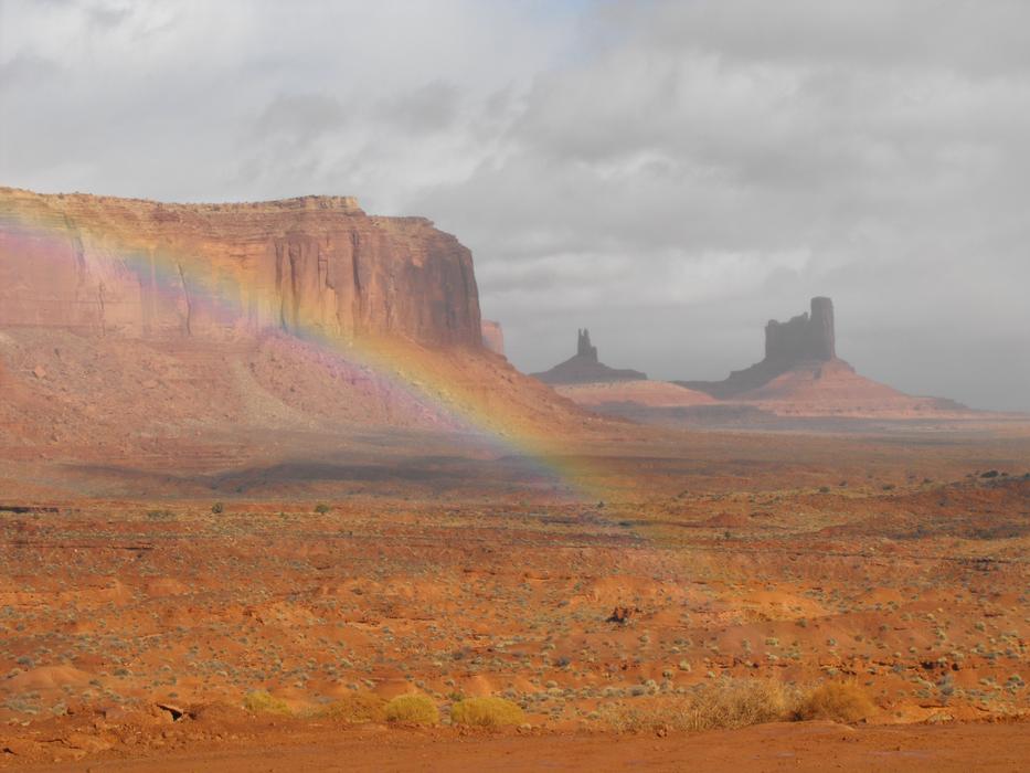 Monument Valley and Rainbow