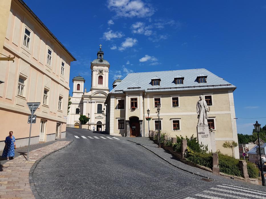 street in Banská Štiavnica