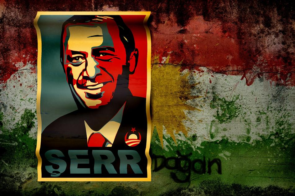 graffiti depicting the president of Turkey, recep erdogan