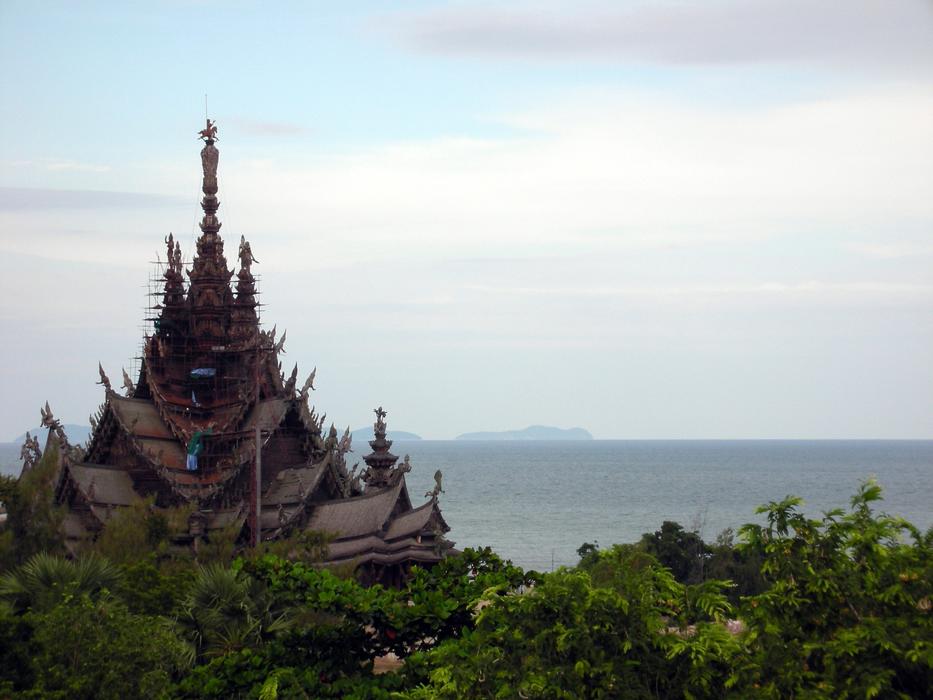 Temple and Ocean in Thailand
