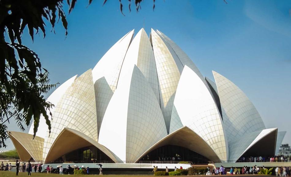 Lotus shaped Temple Bahai Monument