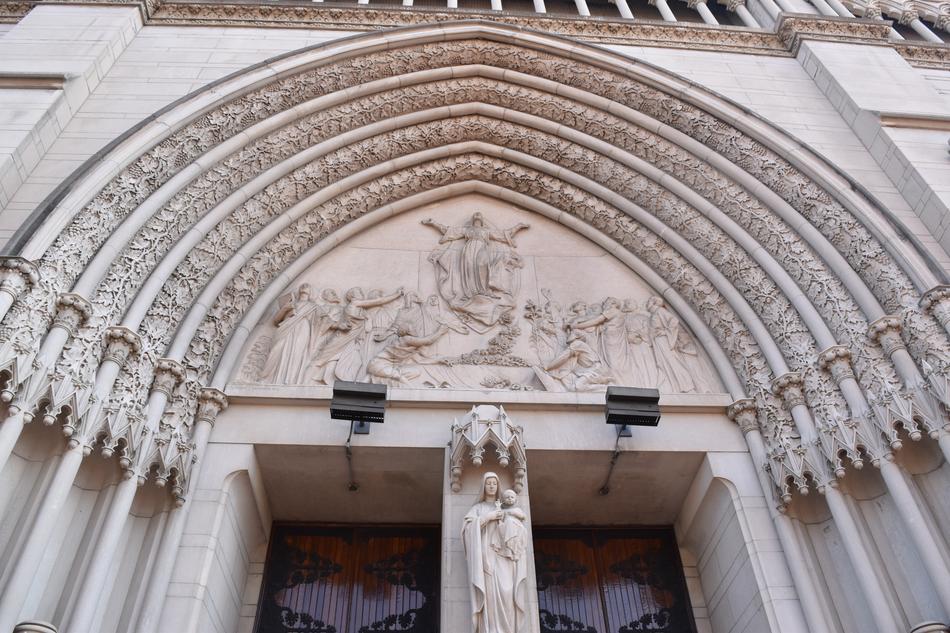 Cathedral Basilica Arches Mary