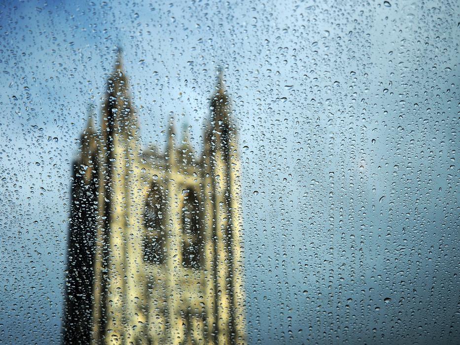Cathedral Tower at Rain