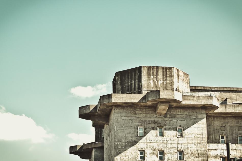 the top of the castle against the sky