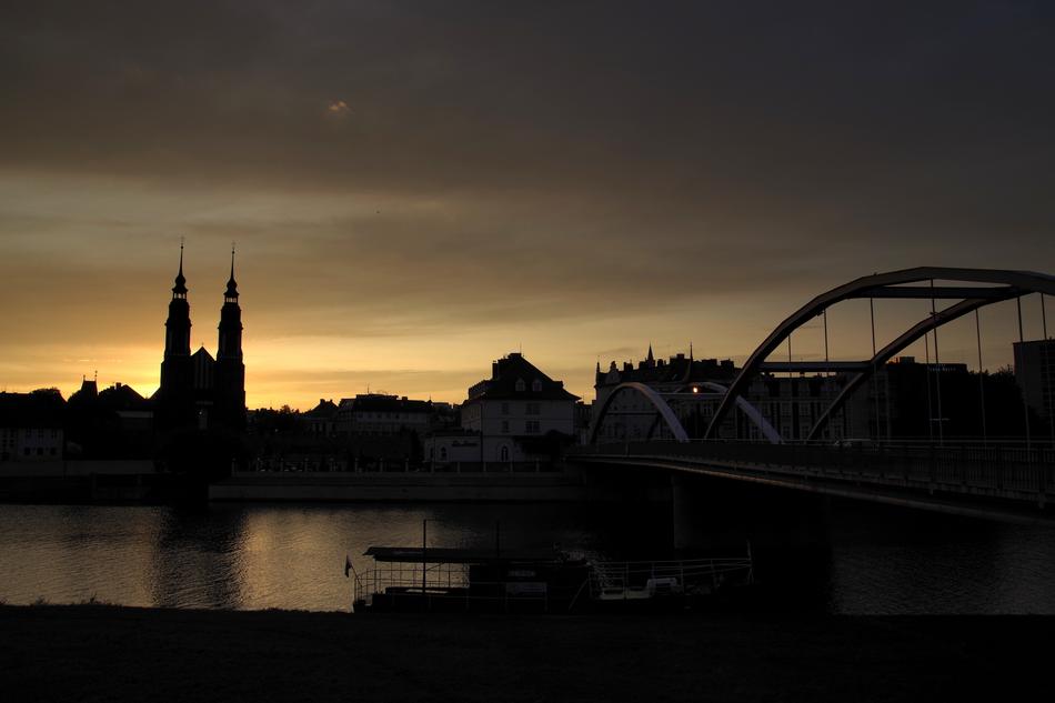 The Cathedral Opole Silhouette