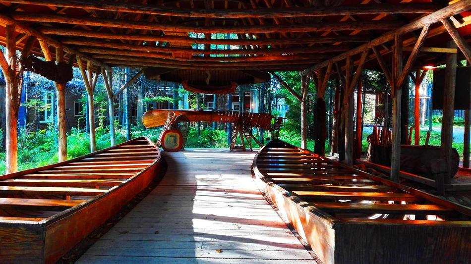 wooden boats in the Indian reserve museum