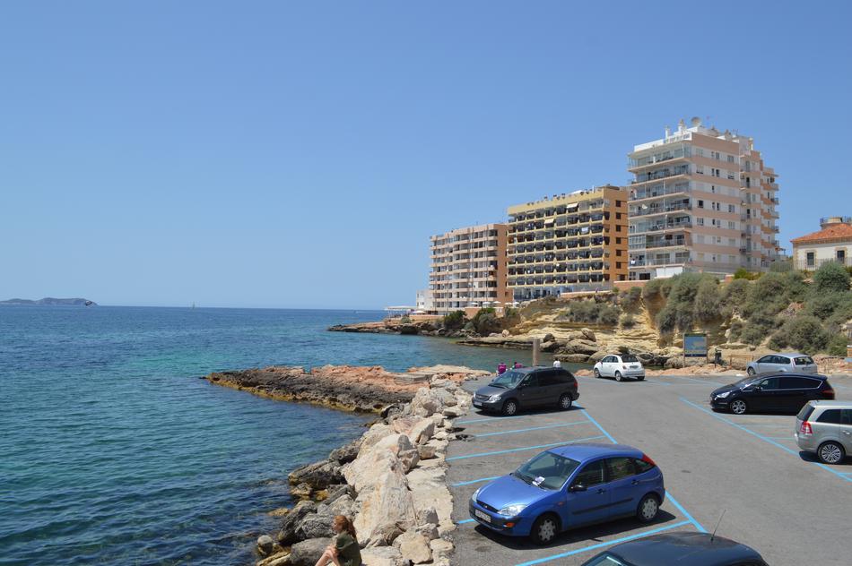 cars on the Mediterranean coast